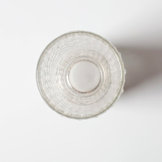Image 1 of Vintage Pressed Glass Vase by František Pečený / Czech Art Glass / 1972