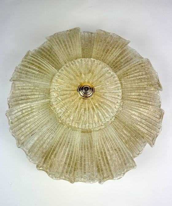 Plafoniera vintage Barovier e Toso, Barovier & Toso, Plafoniere, Ottone, Dorato (foto 11 di 15)