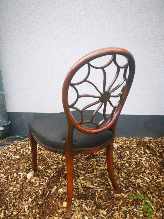 Image 1 of 5X Heppelwhite Style Spiderweb Chairs