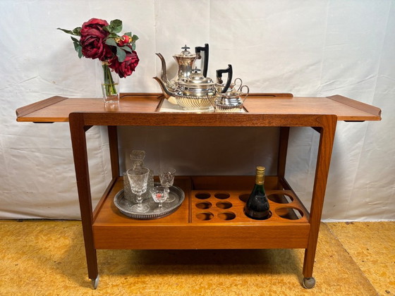 Prachtige Vintage Remploy Teak Uitschuifbare Serveerwagen | 1960 | Scandinavisch Design | Mid-Century Retro (photo 2 of 15)