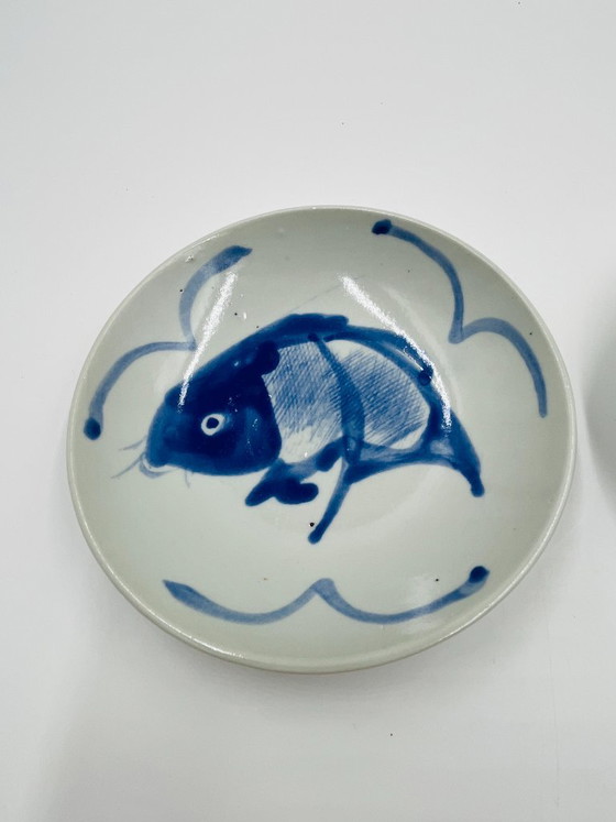 Lot 2 Assiettes Carpe Koï Vintage – Vaisselle, Céramique (photo 2 of 6)