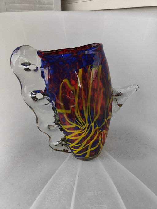Mihai Topescu Roumanie Vase en verre
