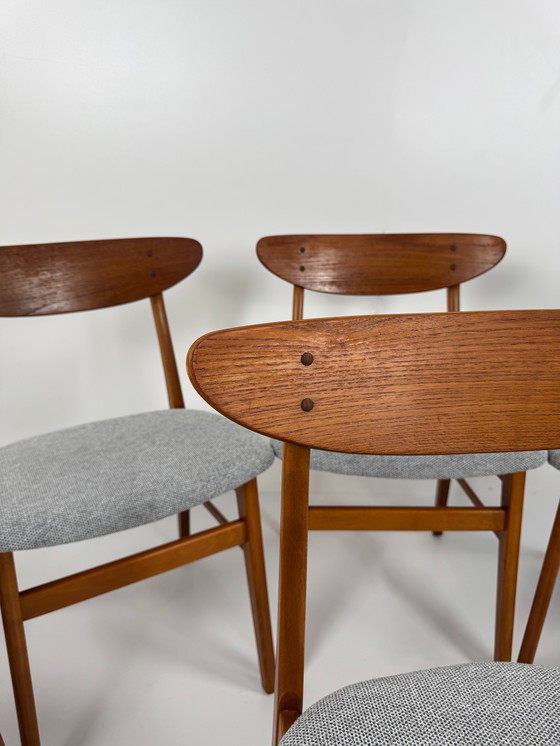 Image 1 of Set di 6 sedie da pranzo Farstrup "Modello 210" - Eleganza danese di metà secolo