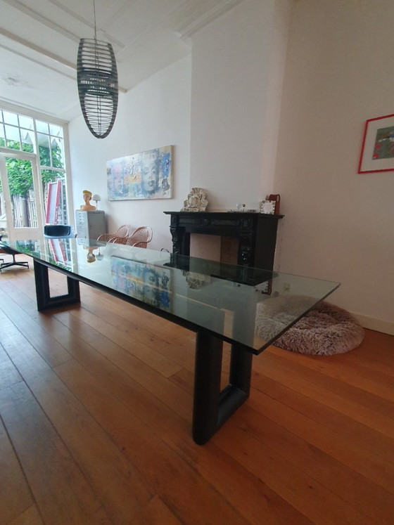 Modern Dining Table – Metal, Glass (photo 5 of 6)