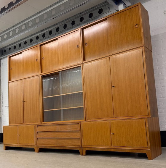 Image 1 of XXL vintage modulair wandmeubel