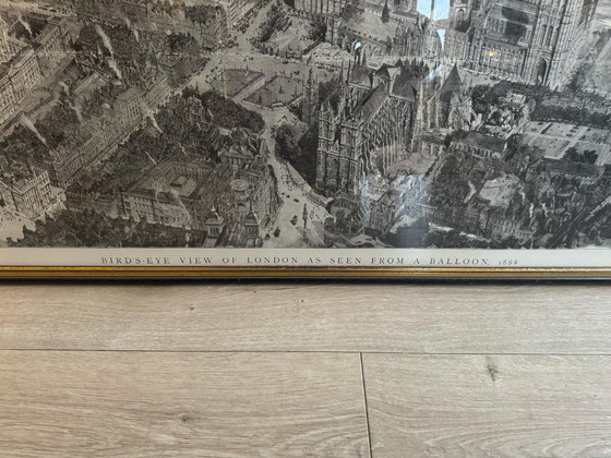 Image 1 of Vue de Londres depuis un ballon 1884 par W.L. Wyllie et H.W. Brewer