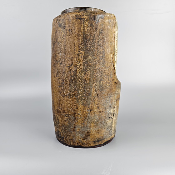 Image 1 of Zeldzame XL Vintage West-Duitse Vaas in de Vorm van een Uil, Gemaakt Door Helmut Schaffenacker. Vormnummer V 38.