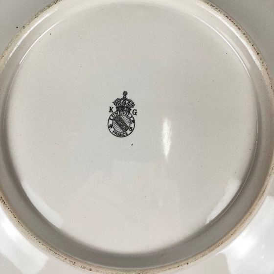 Image 1 of Flat scalloped edge, Réverbère model by KG Lunéville