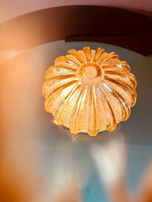 Sunblust Flusmount 70er Jahre Plafonierre