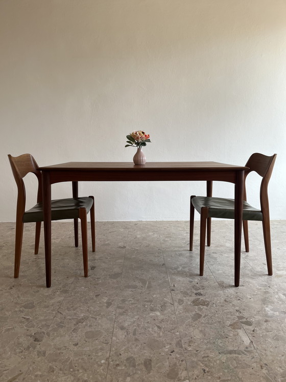 Image 1 of 1x Original “Danish Modern 1960s” Dining Table Teak; 1x Original “Danish Modernism 1960s” Dining Table Teak