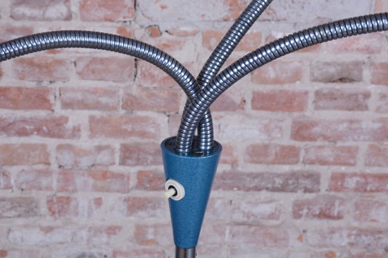 Gerestaureerde staande lamp uit het midden van de 20e eeuw, van Lidokov-Boskovice, chroom, Tsjechië, jaren (photo 7 of 13)