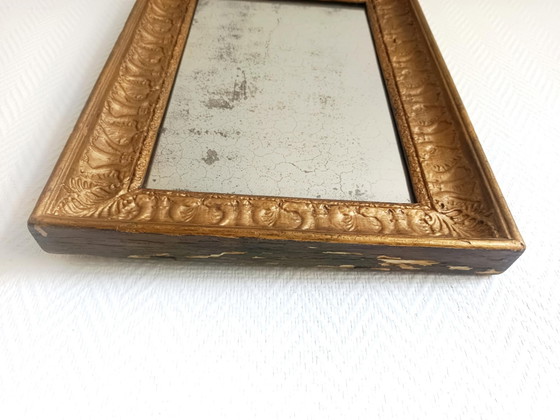Image 1 of Louis Philippe style gilded wood mirror