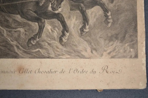 Grabado del siglo XVIII tardío según Charles De La Fosse, de Louis-Simon Lempereur, El Rapto de Proserpina (photo 7 of 11)