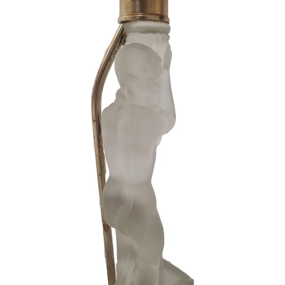 Image 1 of Art Deco tafellamp met halfnaakte vrouw, circa 1930