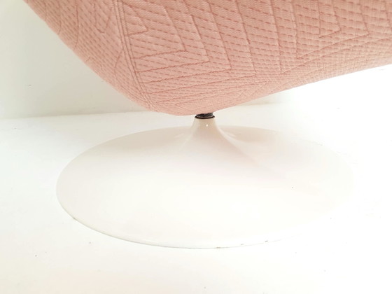 Artifort F518 Geoffrey Harcourt upholstered Kvadrat pink, Armchairs, Metal, Polyester, Vintage (photo 8 of 13)