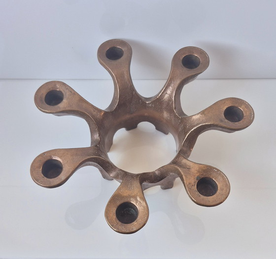 Image 1 of Lampada da tavolo in bronzo di Michael Harjes circa 1960 Brutalismo