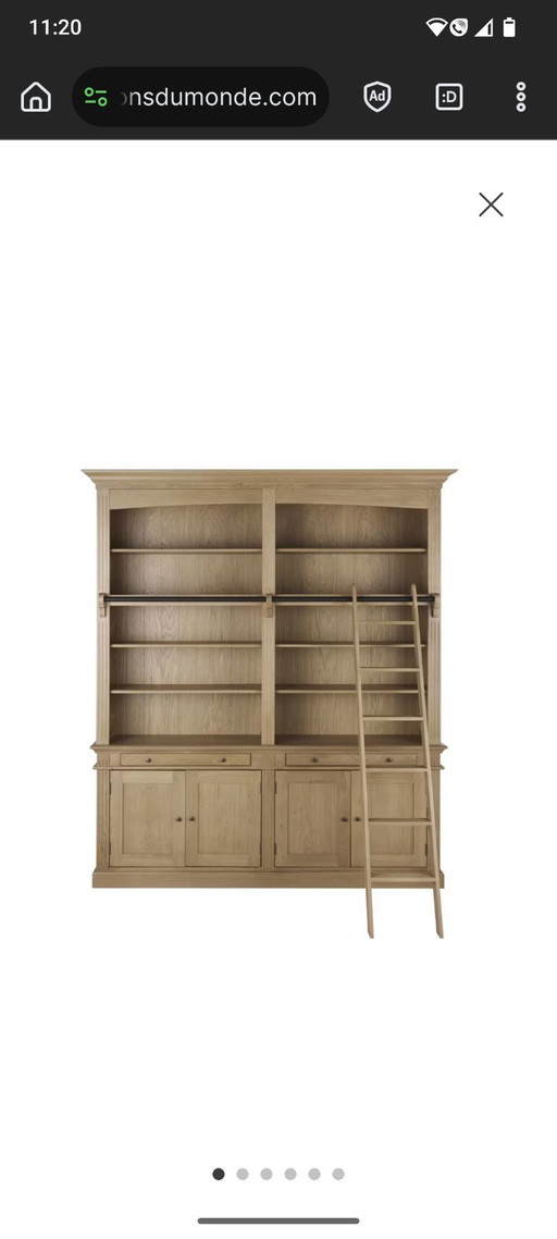 Country library cabinet