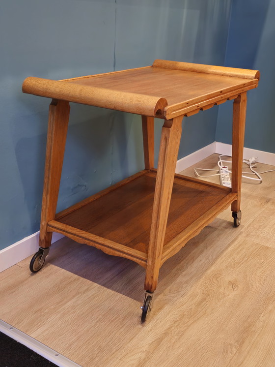 Image 1 of Vintage Serving Trolley Drinks Cart Side Table