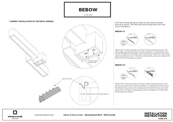 Wever & Ducre LED Plafoniera a superficie Bebow 4 Bianca – Wever & Ducré, Plafoniere, Aluminium (photo 6 of 6)