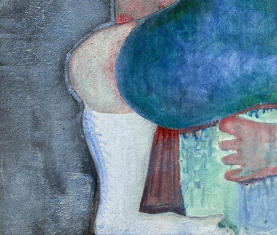 Image 1 of Expressionist and erotic composition by N.Boéri Véfour. France 80's