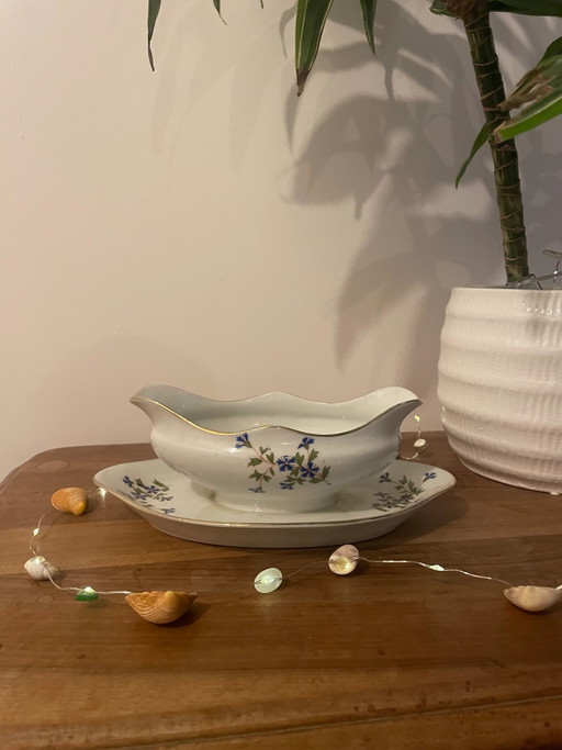 Sauciere mit Kornblumen-Design