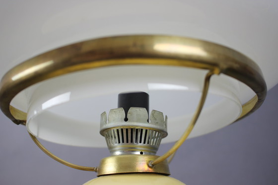 Image 1 of Mid Century Grote Tafellamp van Valašské Meziříčí, Tsjecho-Slowakije, jaren 1960