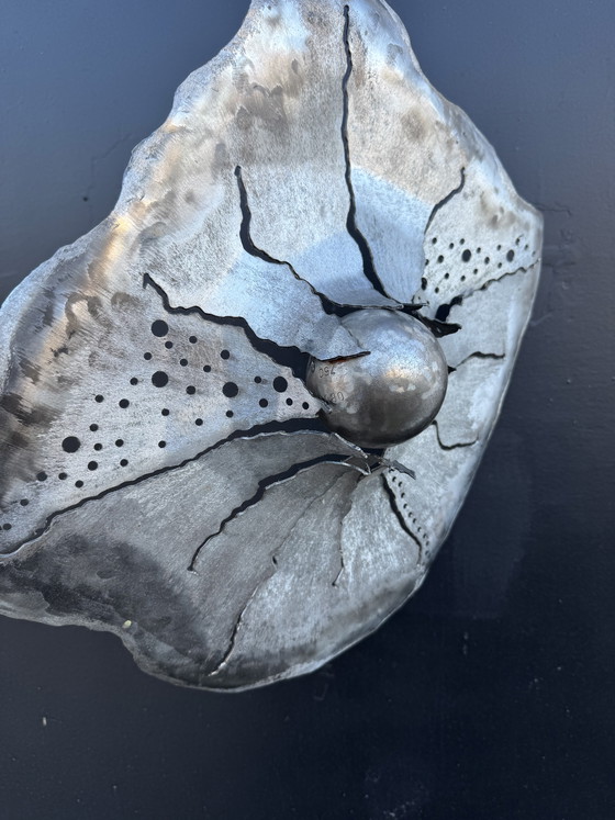 Image 1 of Handcrafted wrought iron wall sculpture