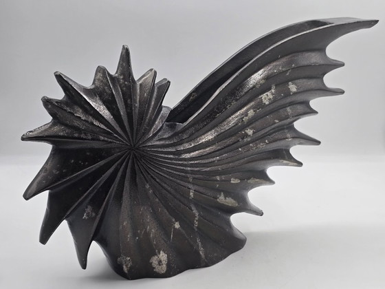 Image 1 of Set Of 2 Large Aluminum Vases, Falling Star