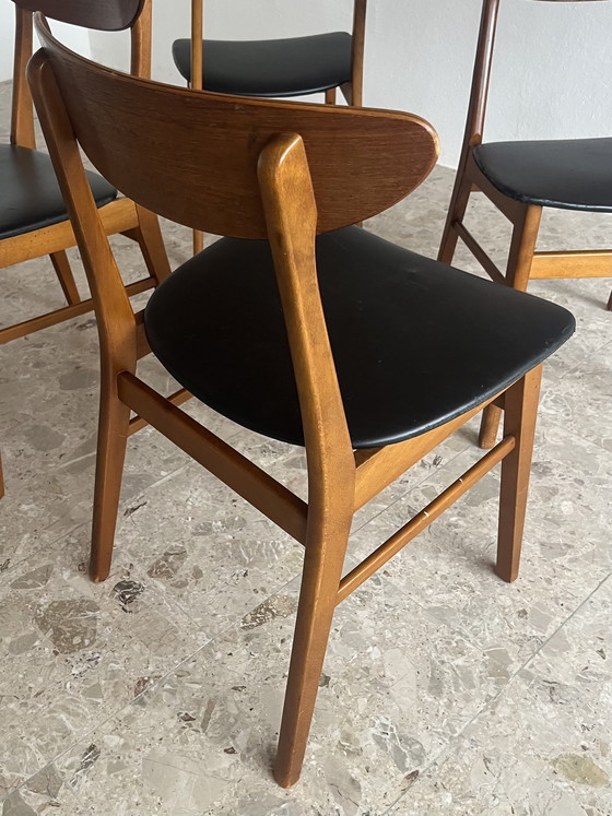 Image 1 of 4x Original “Farstrup Møbler Model 210 1950s” Dining Chairs