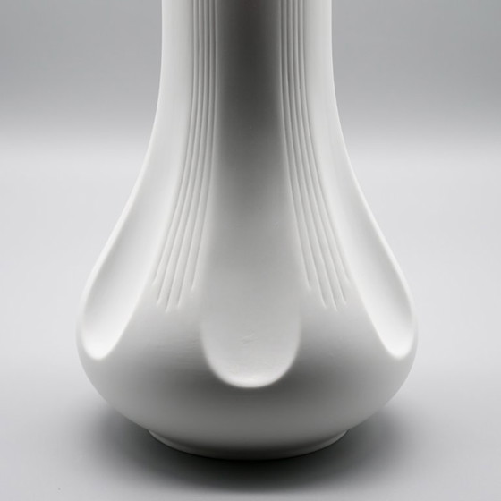 Image 1 of ARCHAIS Vasen-Duo Heinrich Fuchs Hutschenreuther 60er–70er Jahre Op-Art Biskuitporzellan