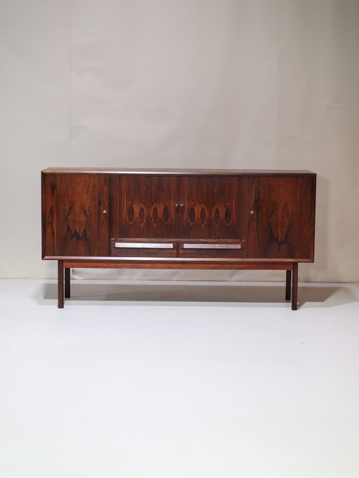 Highboard With Bar Rosewood Danish Sideboard