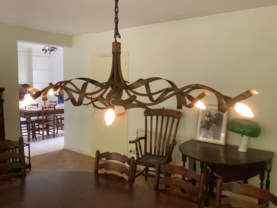 Image 1 of Jacco Maris Ruben Plie Oval 6UC Chandelier Bronze