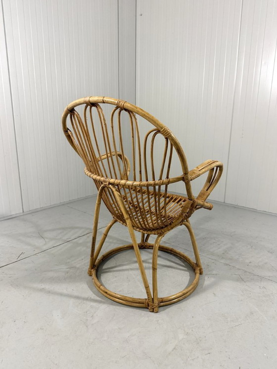 Image 1 of Silla de ratán Rohé Noordwolde años 60
