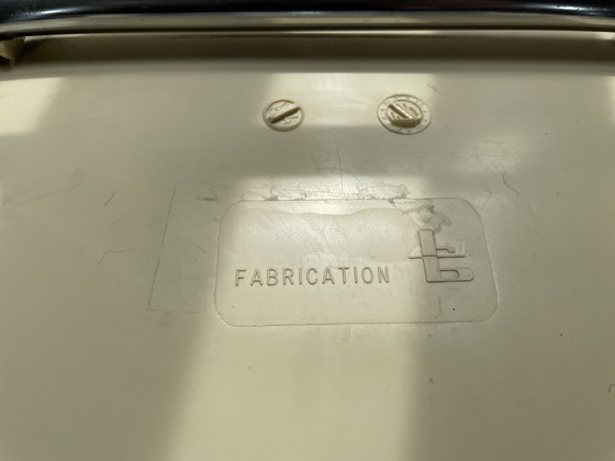 Image 1 of Hochstuhl cremefarben 1970er Jahre Brunswick Design Roger Bontemps