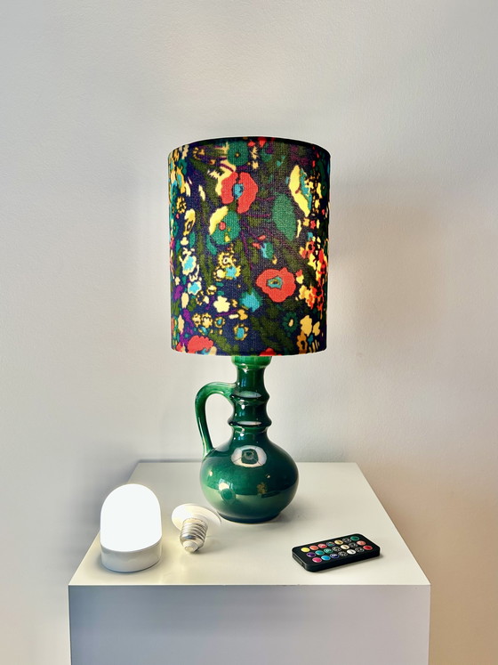 Image 1 of Sfeervolle tafellamp - zonder kabels - gemaakt van een gerecyclede Jopeko-vaas.