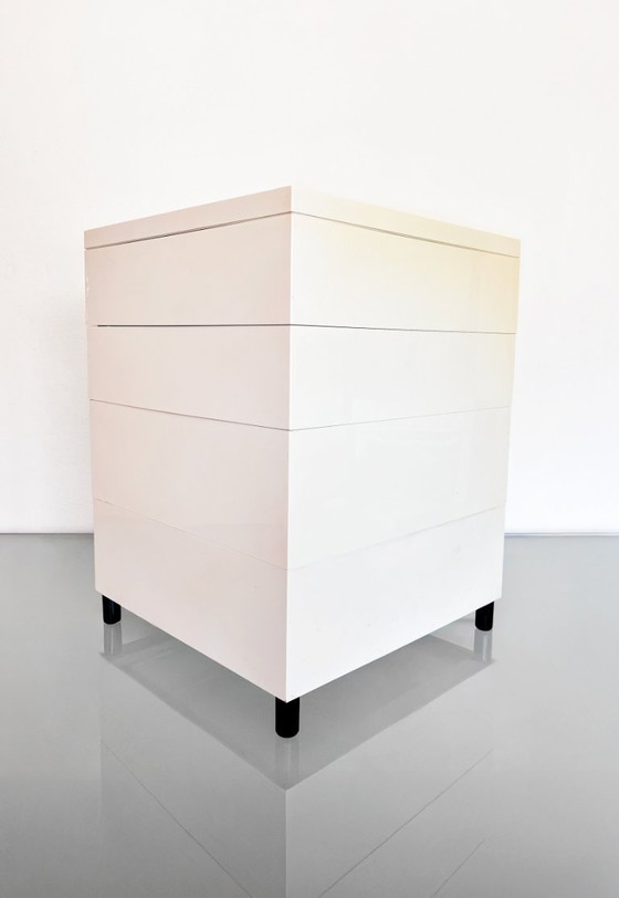Image 1 of Cassettiera modulare vintage Kartell Simon Fussel Modulaire 4602 in ABS color crema.