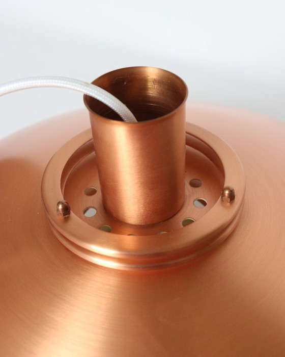 Vintage Danish Copper Pendant Lamp Formlight – Fog & Mørup, Metal (photo 11 of 14)