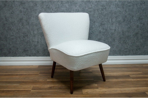 Bouclé cocktail chair, 1950s