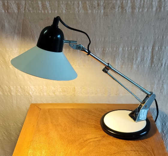 Lampe de bureau articulée par Aluminor (Fr.) - années 89 – Métal (photo 2 of 8)