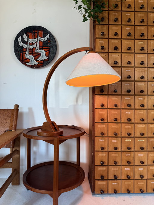 Vintage teak ‘Archea’ table lamp, Domus ‘70