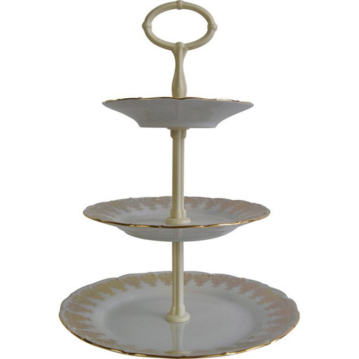 Etagère vintage en porcelaine pour bonbons et sucreries par Moritz Zdekauer pour Stará Role, 1960