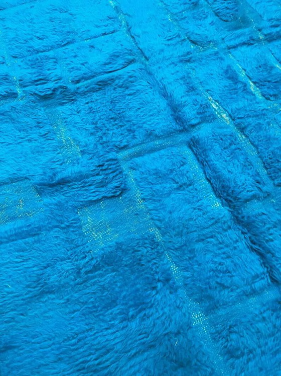 Handmade blue Moroccan rug 200cm x 300cm – Rugs & carpets, Wool (photo 6 of 10)