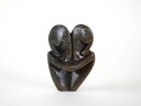 Escultura abstracta de piedra, diseño danés, década de 1980, hecha en Dinamarca.