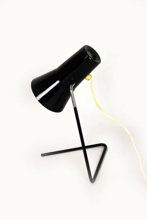 Image 1 of Black Table Lamp by Josef Hurka for Drupol, 1960s