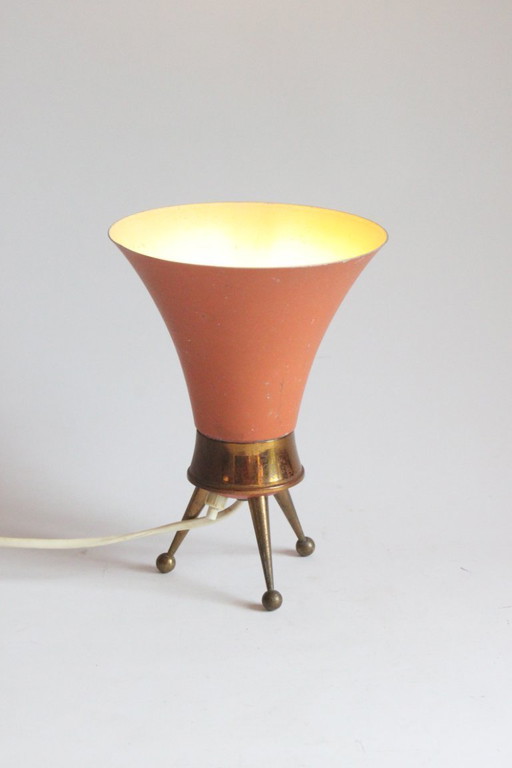 Atomic age tripod table lamp, 1950S
