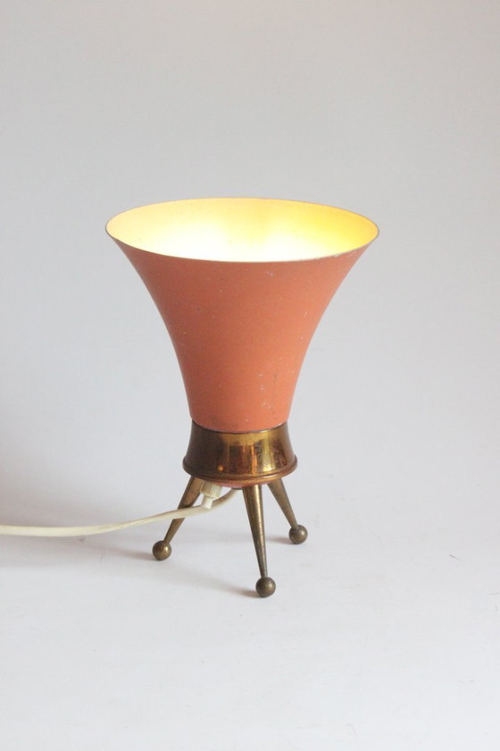 Image 1 of Lámpara de mesa con trípode de la era atómica, década de 1950