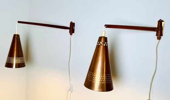 Image 1 of Model S1718 Wall Lamps by Hans-Agne Jakobsson for AB Markaryd, Sweden, 1960s