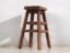 Kleiner antiker Hocker (ca. 1900) #7, Holz, Braun, Rustic (Foto 14 von 34)