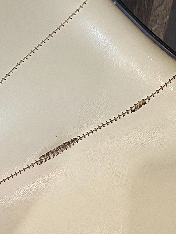 Image 1 of Off-white Eames Herman Miller vintage 50s 60s 70s fiberglass vinyl chair