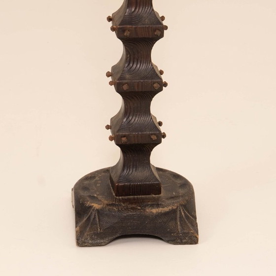 Image 1 of Antorcha de madera de estilo colonial español